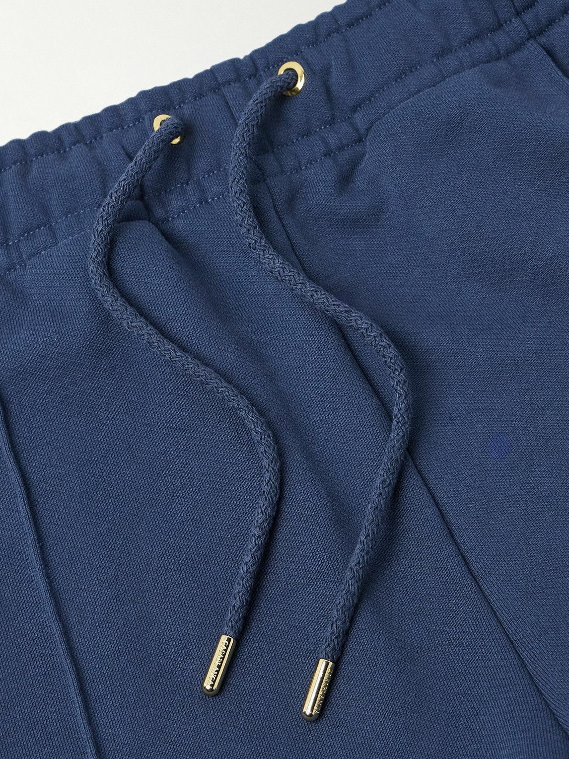 Casablanca - Straight-Leg Logo-Appliquéd Organic Cotton-Jersey Sweatpants - Blue