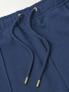 Casablanca - Straight-Leg Logo-Appliquéd Organic Cotton-Jersey Sweatpants - Blue