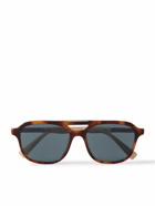 Brunello Cucinelli - Aviator-Style Tortoiseshell Acetate and Silver-Tone Sunglasses