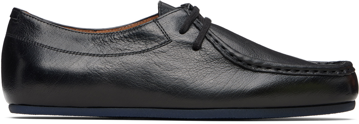 Jil Sander Black Hood Lace-Up Derbys