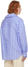 JACQUEMUS Blue Les Sculptures 'La chemise Cuadro' Shirt