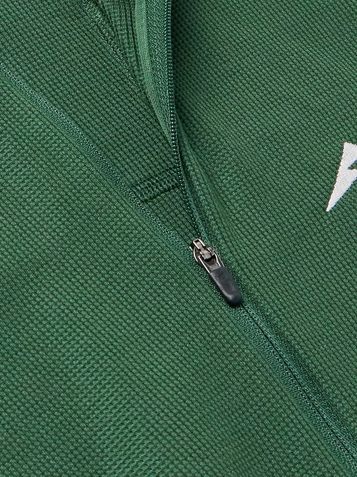 NIKE RUNNING - Slim-Fit Logo-Embroidered Waffle-Knit Dri-FIT Half-Zip Top - Green