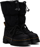 Dr. Martens Black Audrick Padded Hi Platform Tall Boots