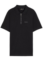 Belstaff Alloy Logo Stretch-cotton Polo Shirt Black