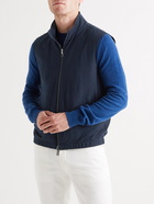 LORO PIANA - Storm System Reversible Nylon and Wool Gilet - Blue