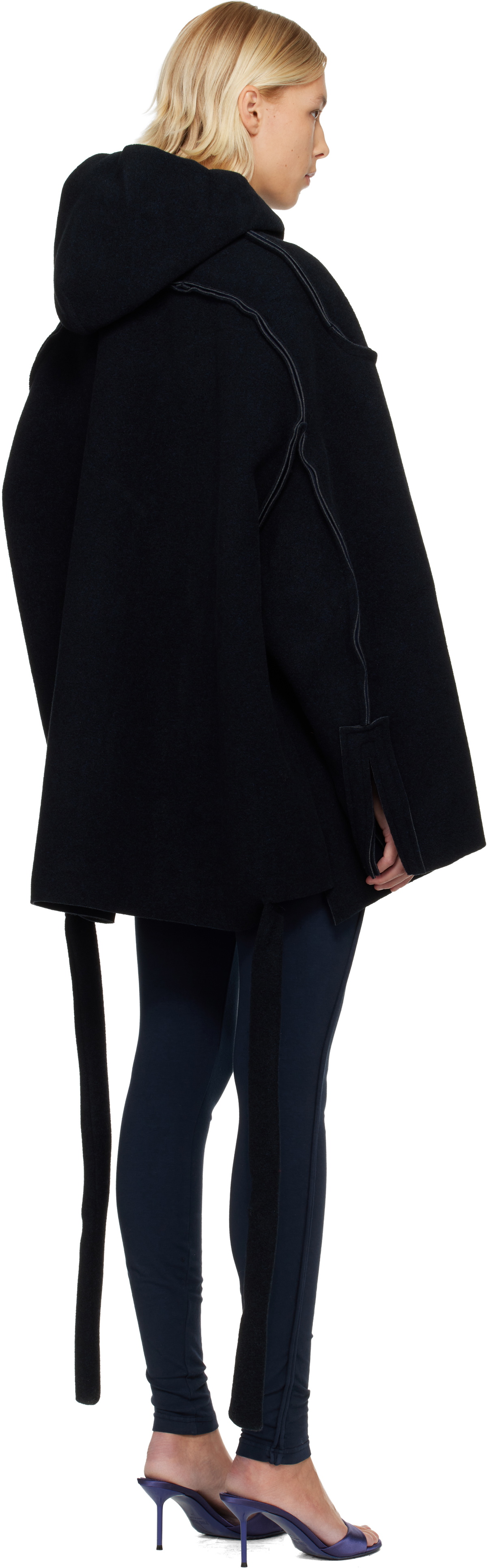 Ottolinger Navy Felted Scuba Anorak