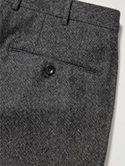 Incotex - Slim-Fit Wool and Cotton-Blend Bouclé Trousers - Gray