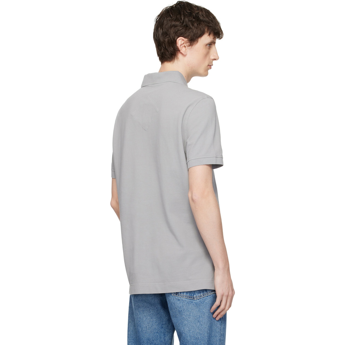 Canada Goose Gray 'Tonal Label' Beckley Polo