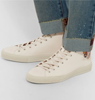 Gucci - Major Appliquéd Full-Grain Leather High-Top Sneakers - Men - Cream