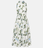 Emilia Wickstead Norika belted floral cotton shirt dress