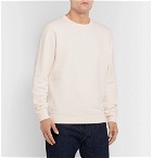 Sunspel - Loopback Cotton-Jersey Sweatshirt - Cream