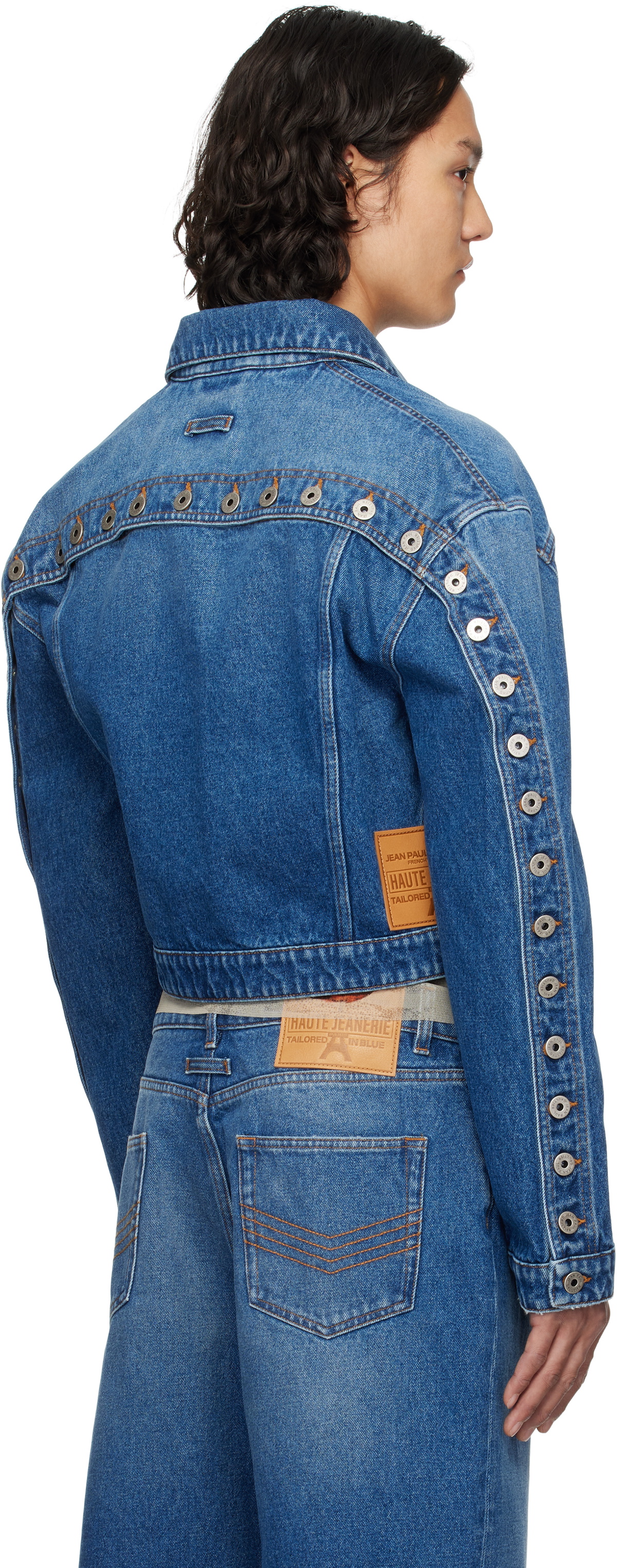 Jean Paul Gaultier Blue 'The Buttoned' Denim Jacket