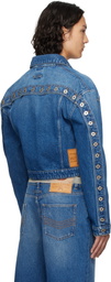 Jean Paul Gaultier Blue 'The Buttoned' Denim Jacket
