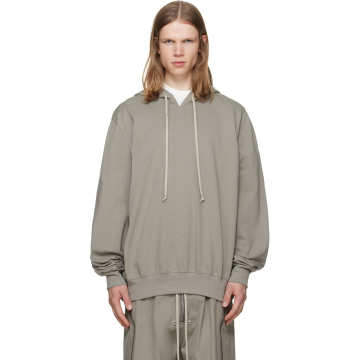 Photo: Rick Owens Taupe Tower Heavy Jersey Hoodie