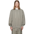 Rick Owens Taupe Tower Heavy Jersey Hoodie