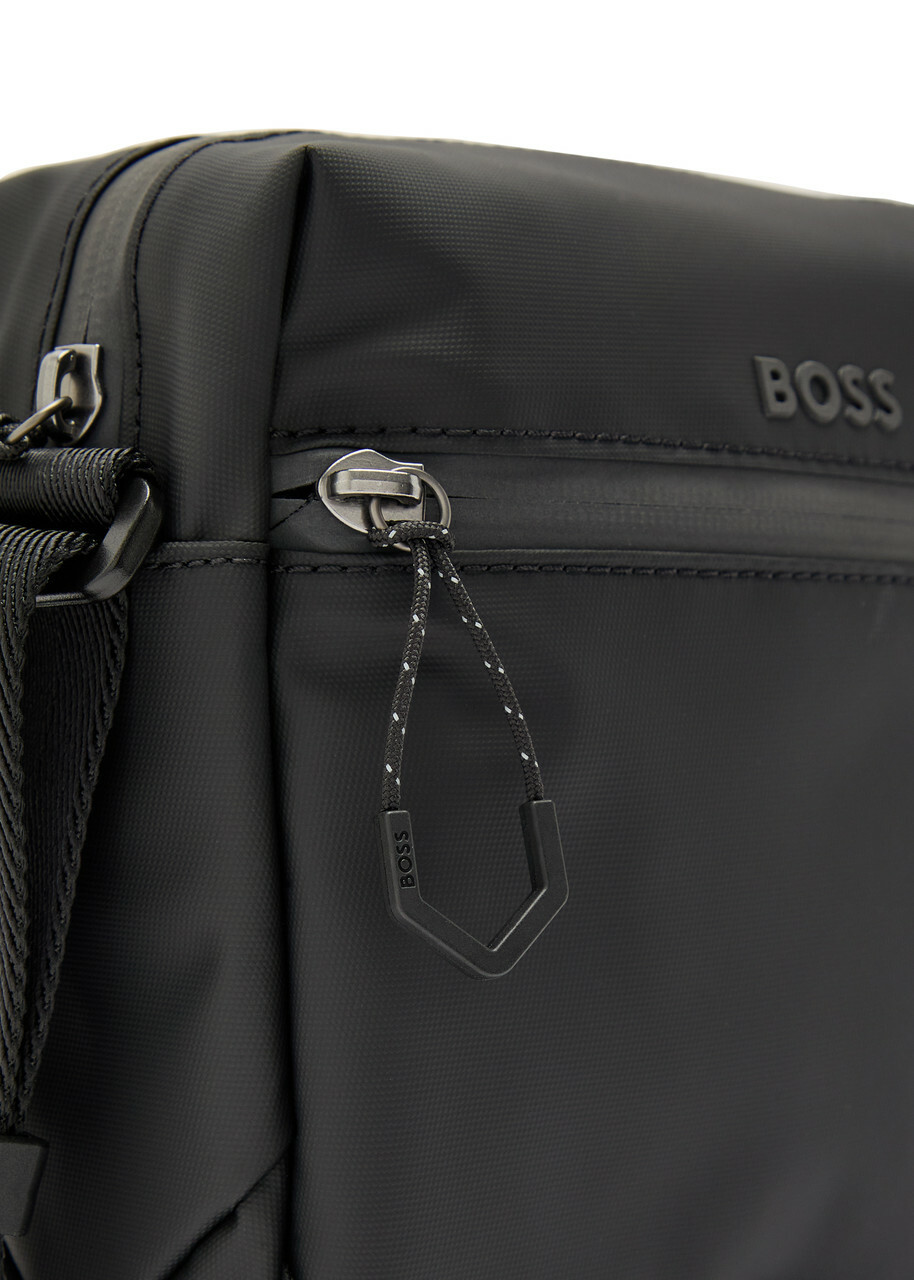 Boss Stenson Logo Coated Canvas Cross-body bag - Black - One Size