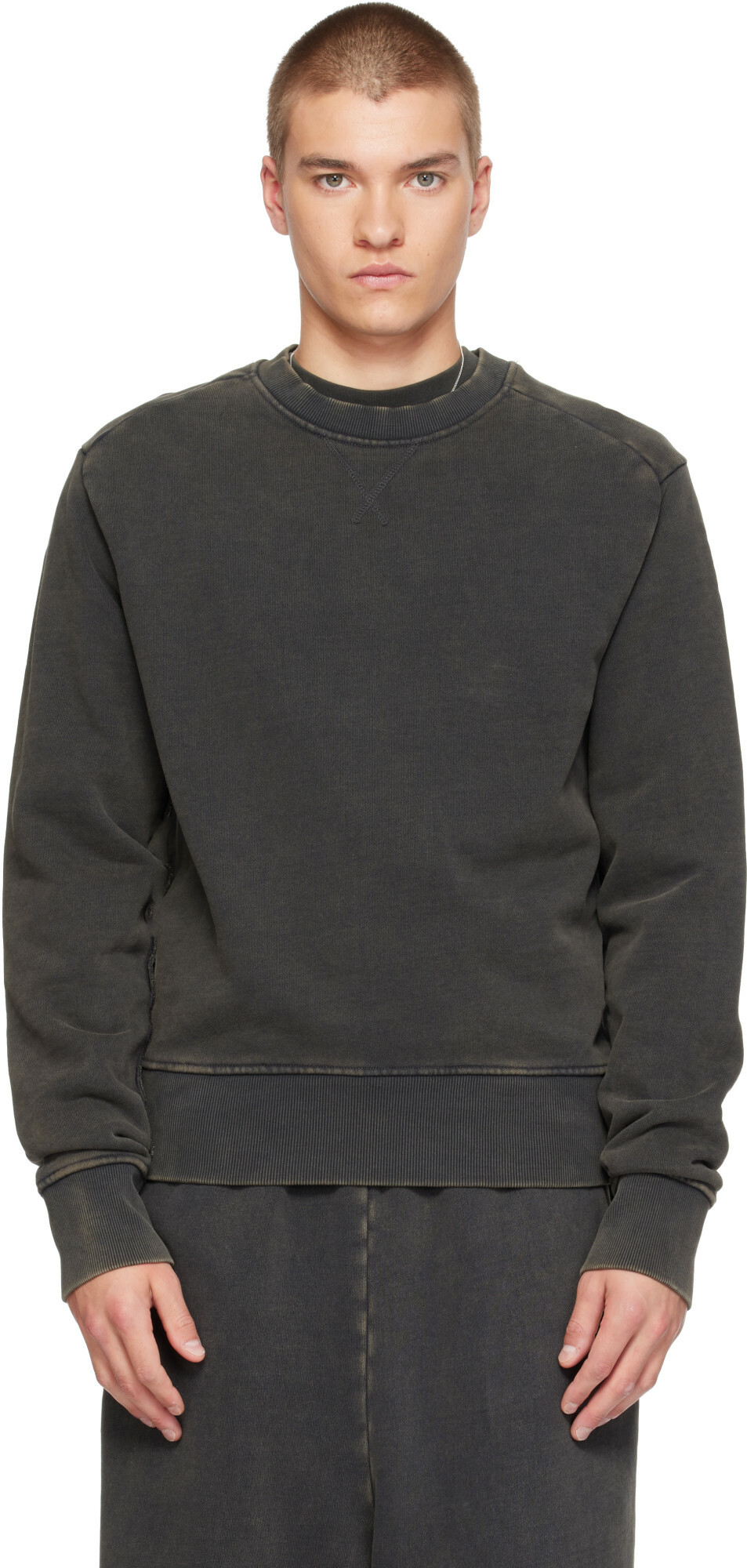 Entire Studios Black Pod Crew Sweatshirt