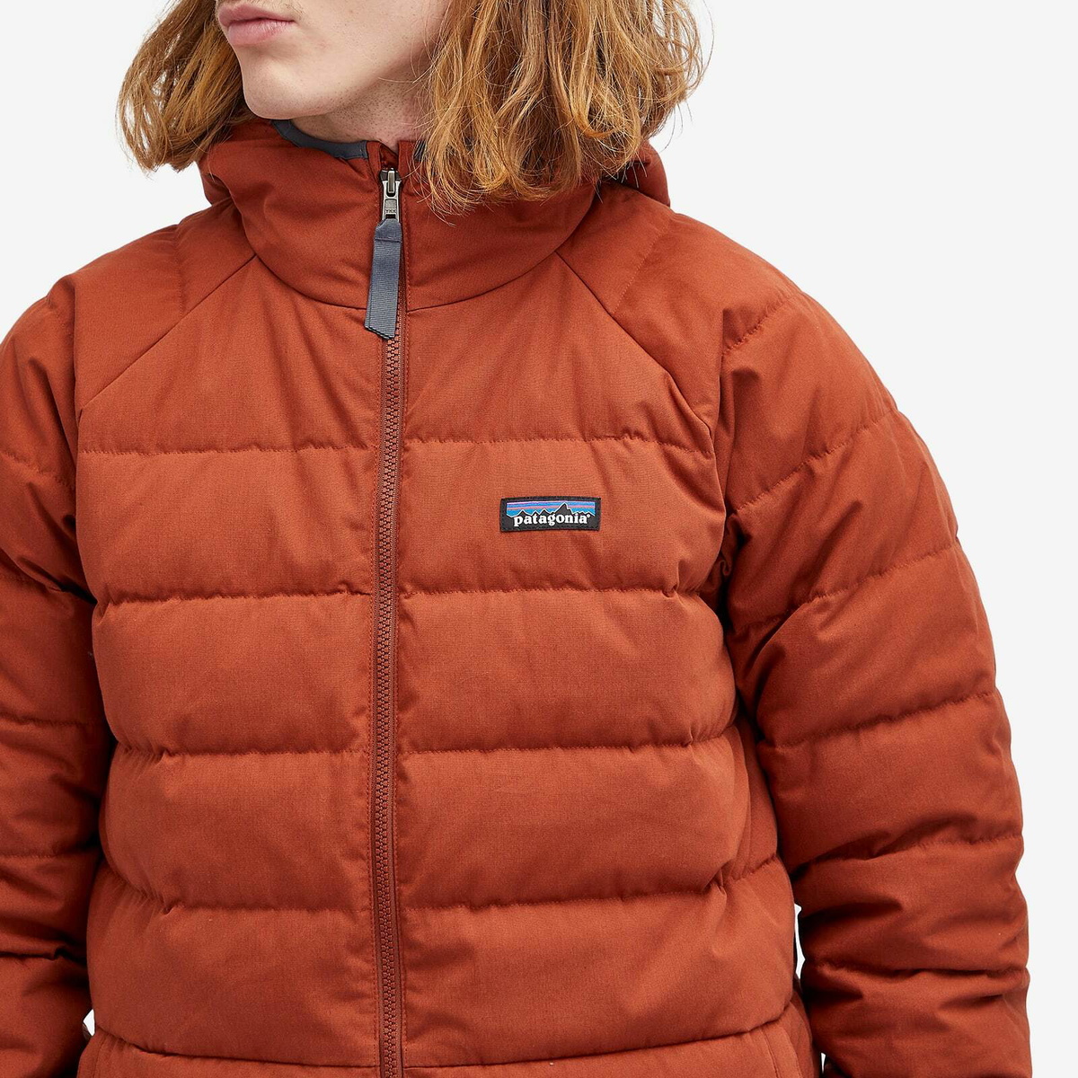 Patagonia Men's Cotton Down Jacket in Burnished Red