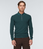 Loro Piana - Zip Ridge wool and silk polo sweater