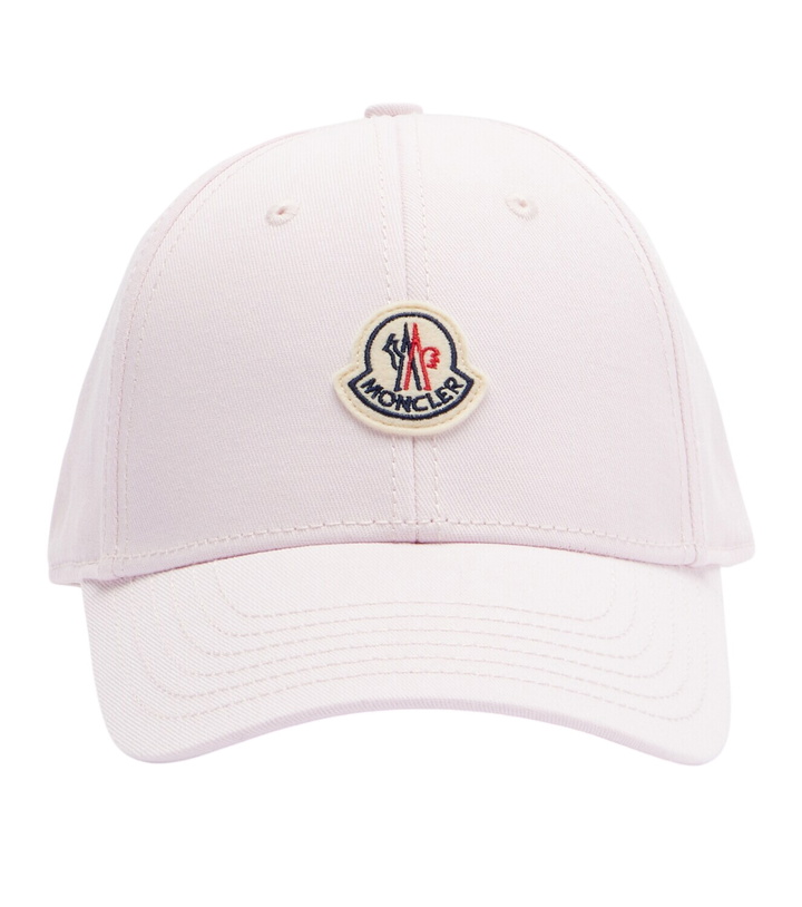 Photo: Moncler Logo cotton gabardine baseball cap