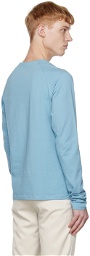 TheOpen Product SSENSE Exclusive Blue Symbol Half-Zip T-Shirt