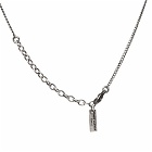 Saint Laurent Men's Pendant Necklace in Silver