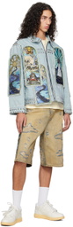 Who Decides War SSENSE Exclusive Blue Eternity Denim Jacket