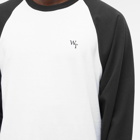 WTAPS Men's 05 Cut & Sew Raglan T-Shirt in Black/White