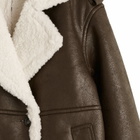 4th & Reckless Women's Burton Shearling Jacket in Grey