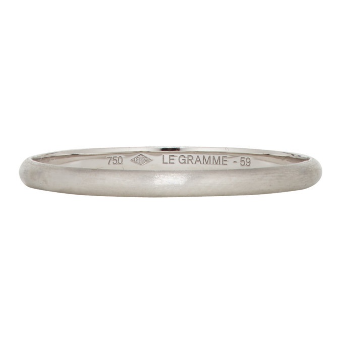 Photo: Le Gramme Silver Brushed Le 1 Gramme Wedding Ring