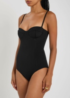 Esse Studios Panelled Jersey Bodysuit Black