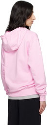 Comme des Garçons Shirt Pink Zip Hoodie