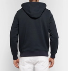 Burberry - Cotton-Blend Jersey Zip-Up Hoodie - Men - Navy