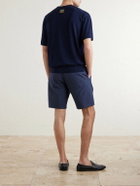 Paul Smith - Straight-Leg Cotton and Lyocell-Blend Shorts - Blue