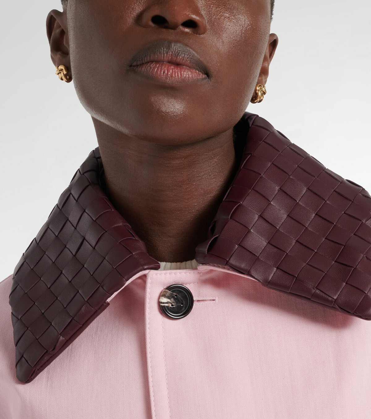 Bottega Veneta Knot gold-plated sterling silver earrings