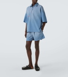 JW Anderson Logo embroidered oversized polo shirt