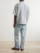 Kardo - Rohit Convertible-Collar Cotton Shirt - Gray