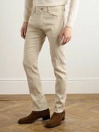 Ralph Lauren Purple label - Slim-Leg Twill Trousers - Neutrals