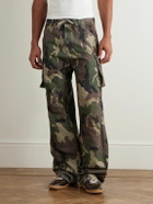 424 - Straight-Leg Camouflage-Print Cotton-Ripstop Cargo Trousers - Green