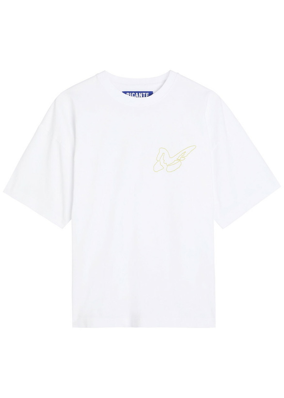 Photo: Picante Butterfly Printed Cotton T-shirt White