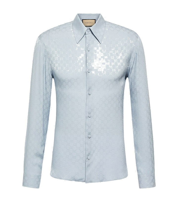 Photo: Gucci GG jacquard silk shirt