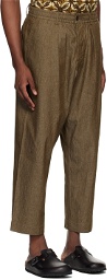 Universal Works Brown Oxford Trousers