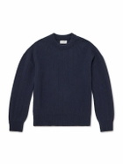 Oliver Spencer - Burley Ribbed Wool Sweater - Blue