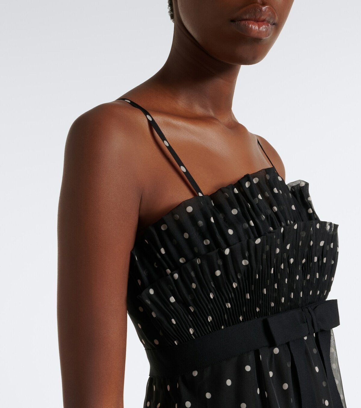 Zimmermann Polka-dot ruffled maxi dress