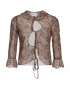 Avavav Womens Top Khaki