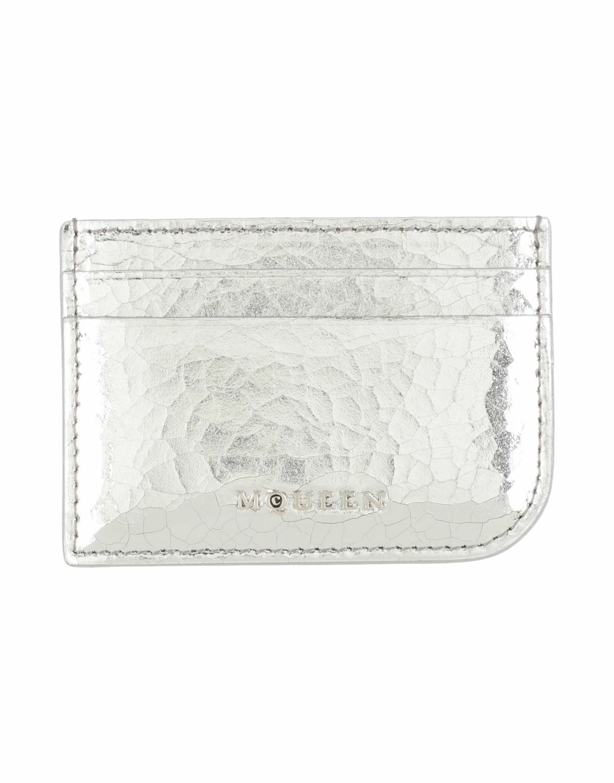 Mcqueen Womens Cardholder in Silver
