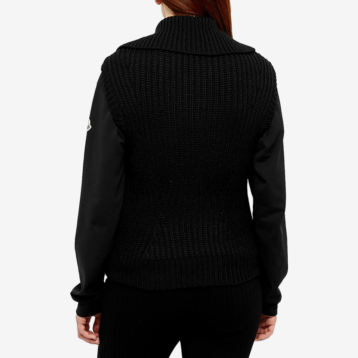 Moncler Women's Knit Back Vest in Black Moncler