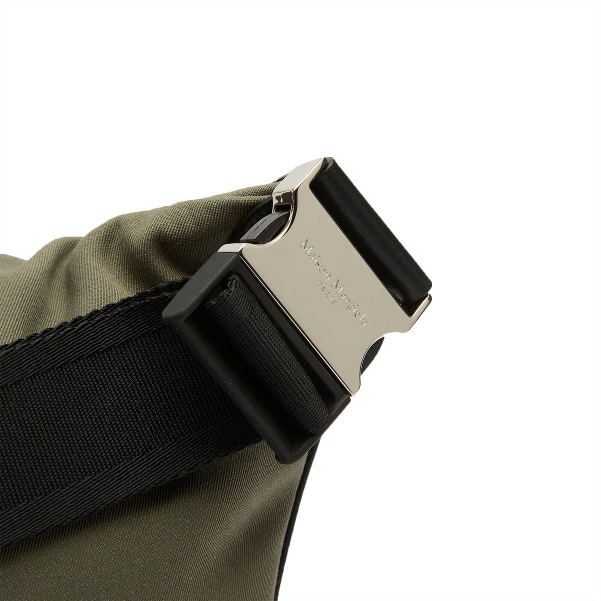 Maison Margiela Women's Glam Slam Belt Bag in Khaki/Black 