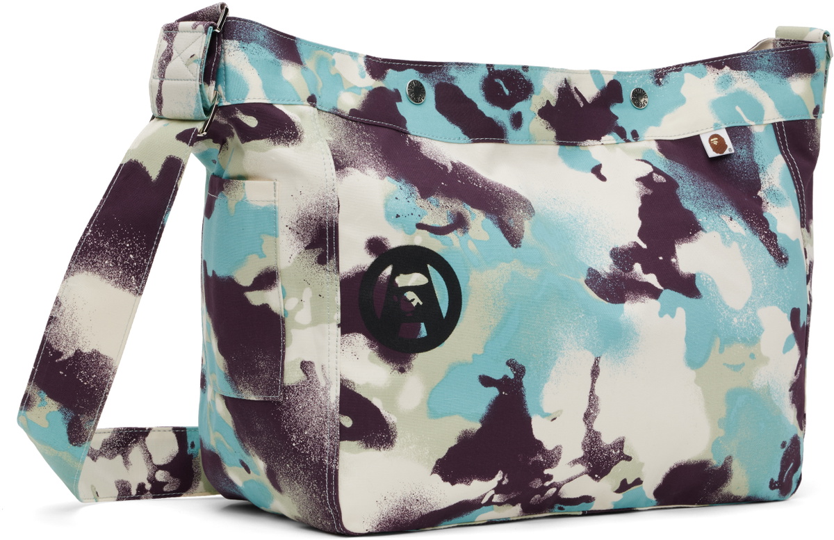 BAPE Multicolor Map Camo Bag