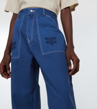 Adish - Embroidered straight jeans